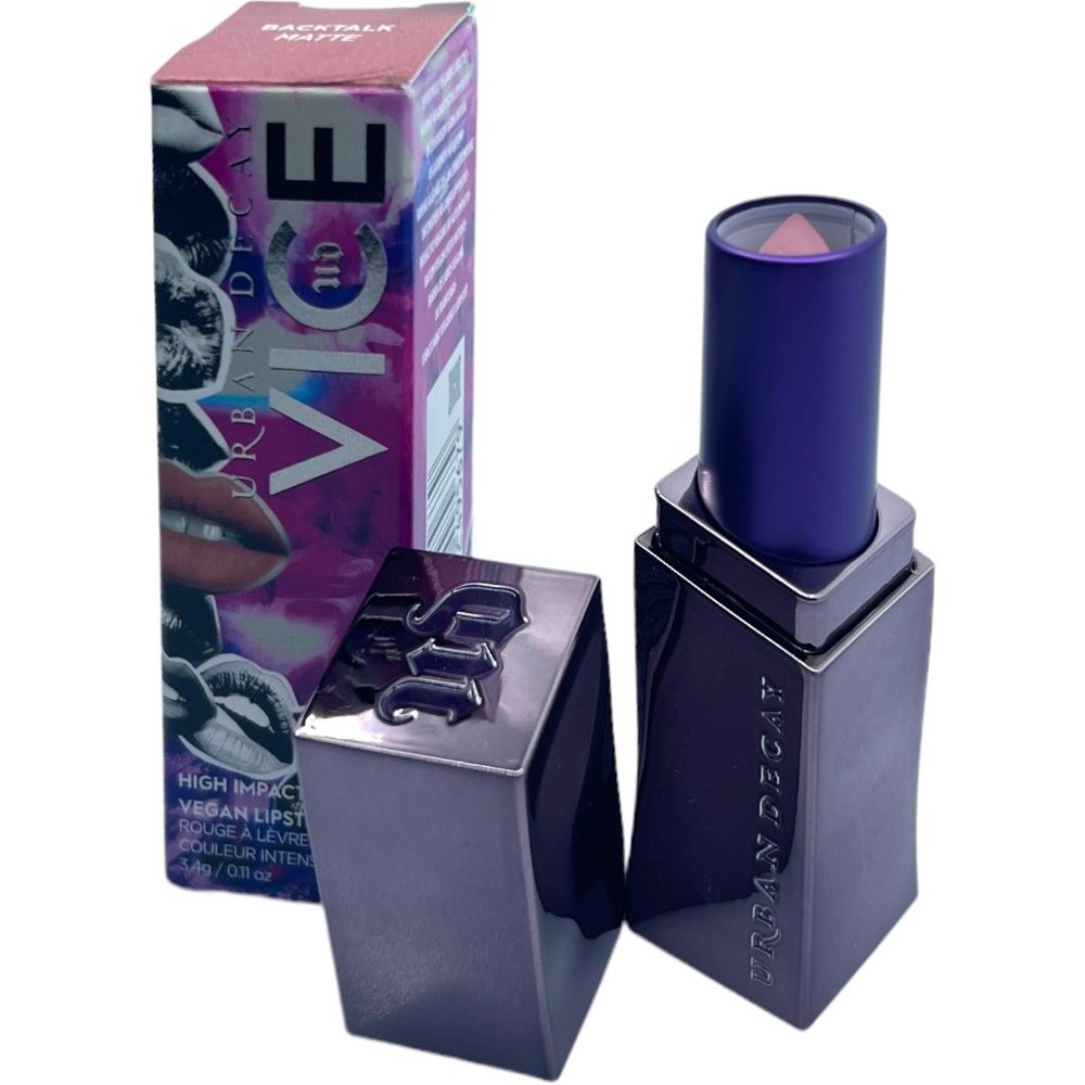 NIB Urban Decay Vice High Impact Vegan Matte Lipstick, BackTalk (Full Size)